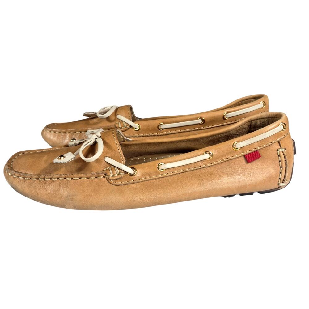 Marc Joseph New York Cypress Hill Women's Tan Napa Leather Driving Loafers 8